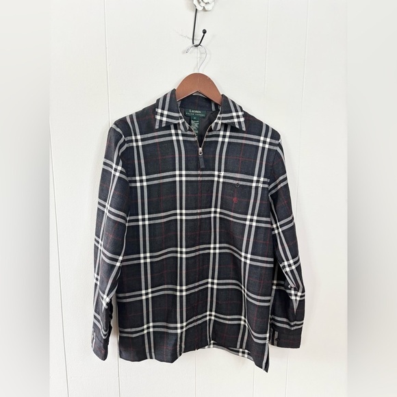 Lauren Ralph Lauren Jackets & Blazers - Lauren Ralph Lauren full zip wool jacket lightweight size SM relaxed oversized